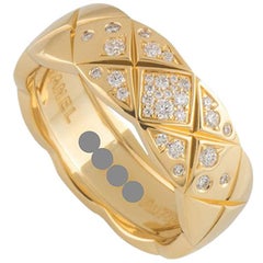 Chanel Yellow Gold Diamond Coco Crush Ring