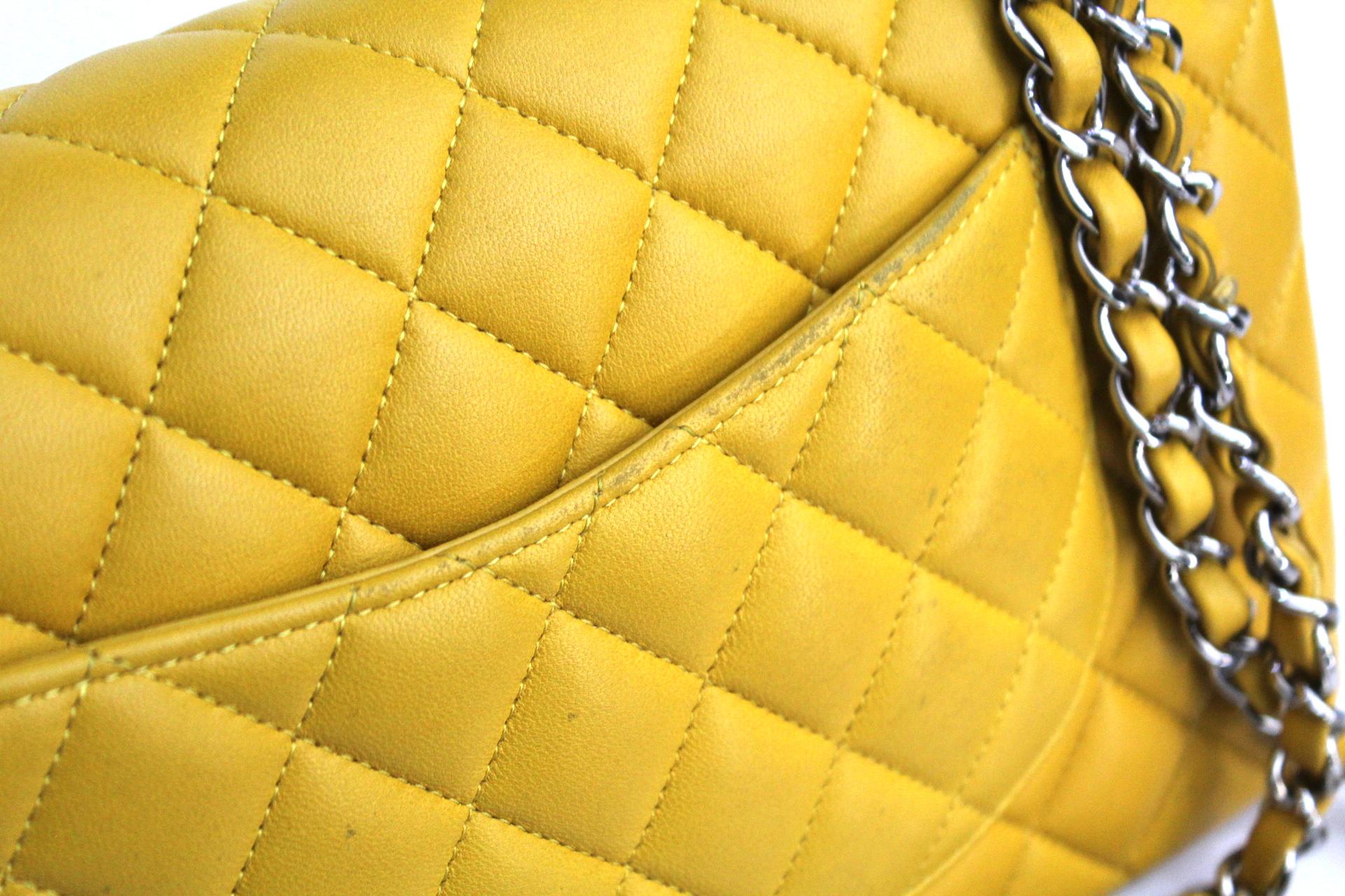 mustard yellow chanel bag