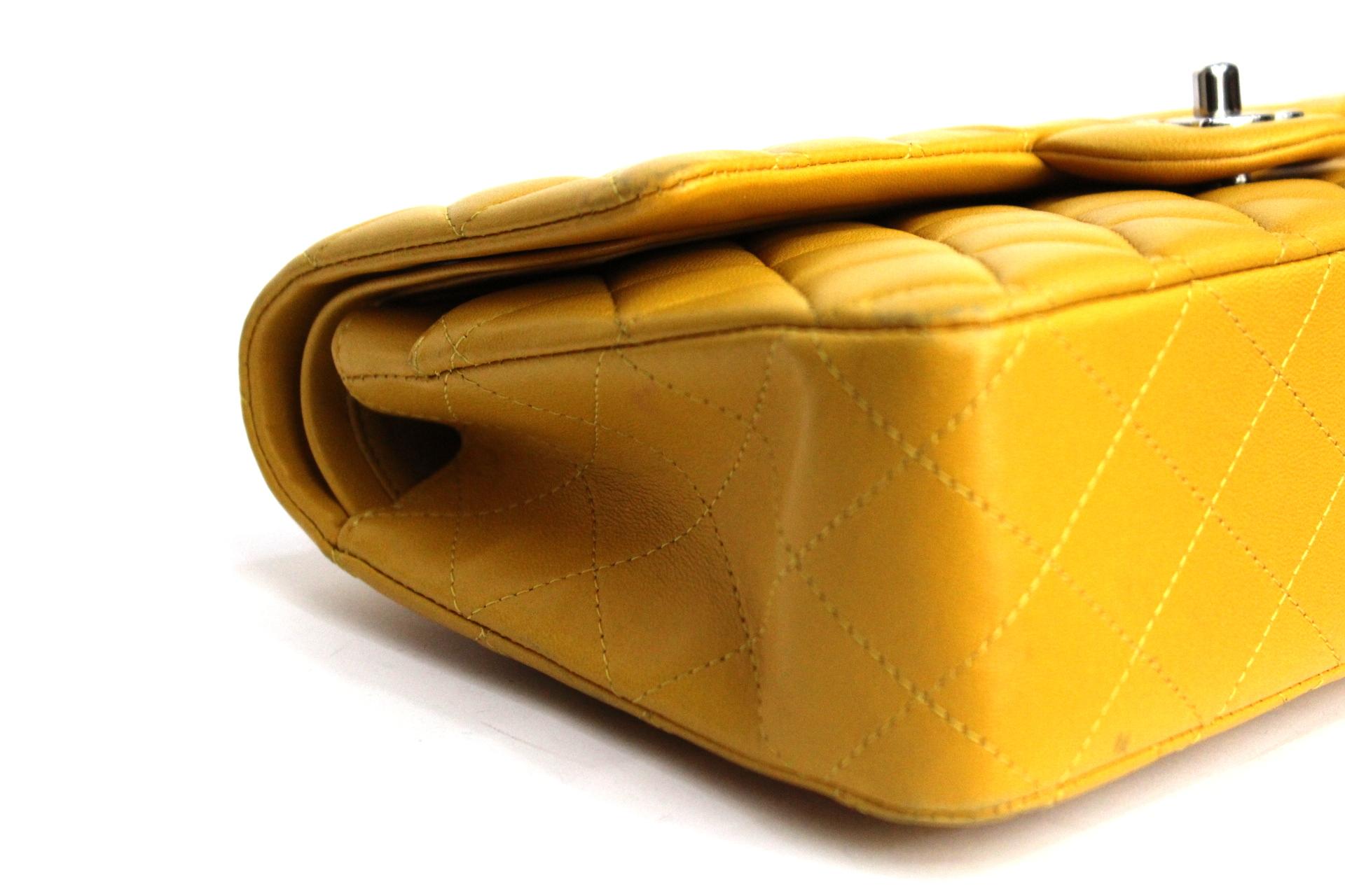 Women's Chanel Yellow Leather 2.55 Double Flap Bag