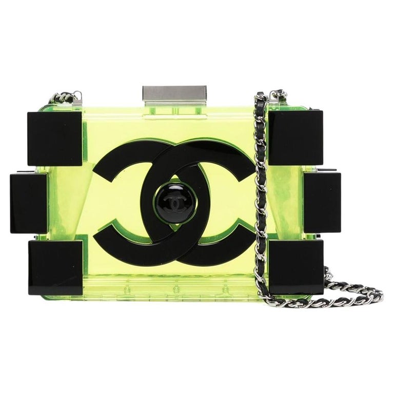 Chanel Yellow Lego Clutch For Sale at 1stDibs karl lagerfeld crystal