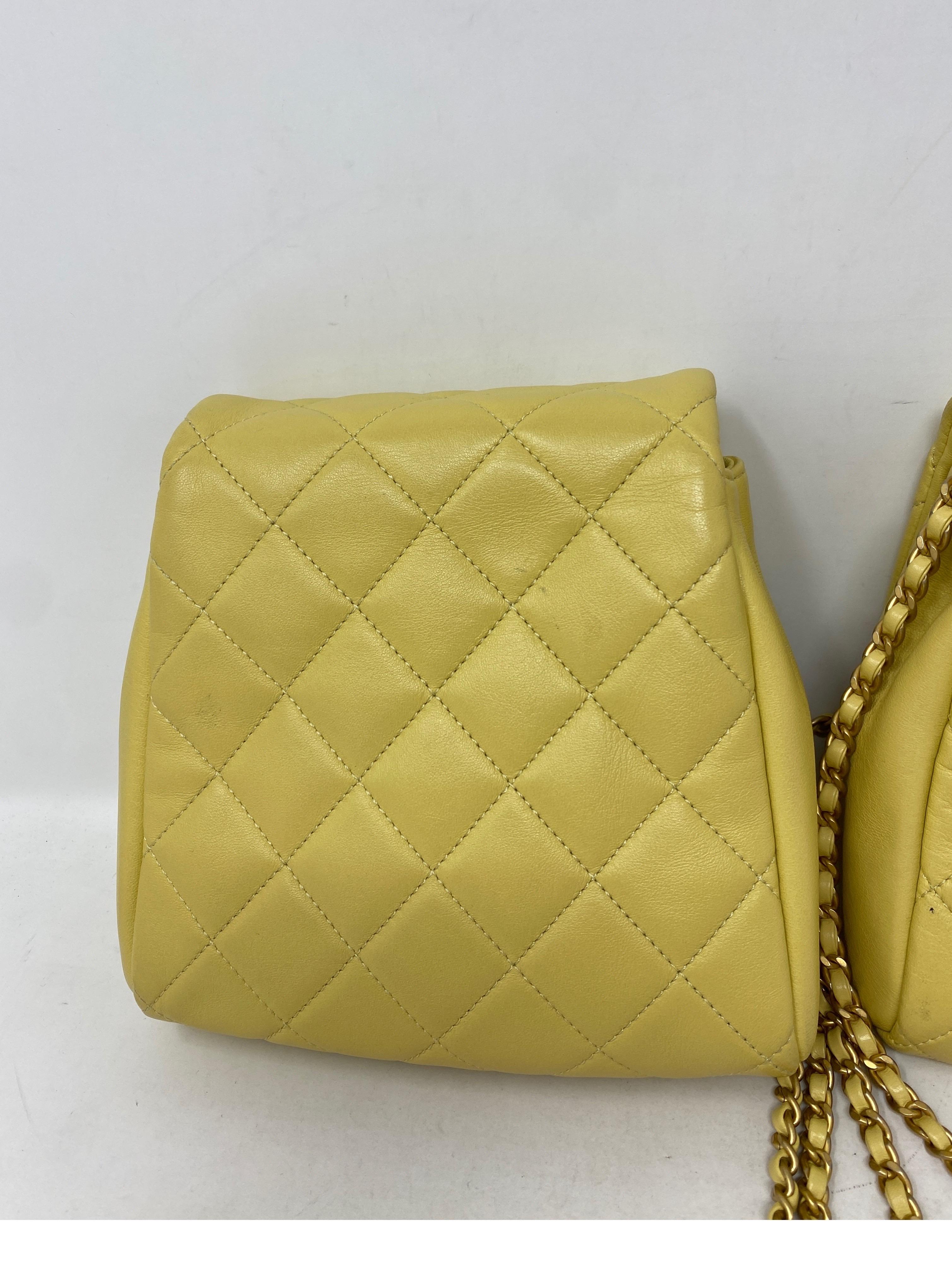 Chanel Yellow Medium Side-Packs Bag  3