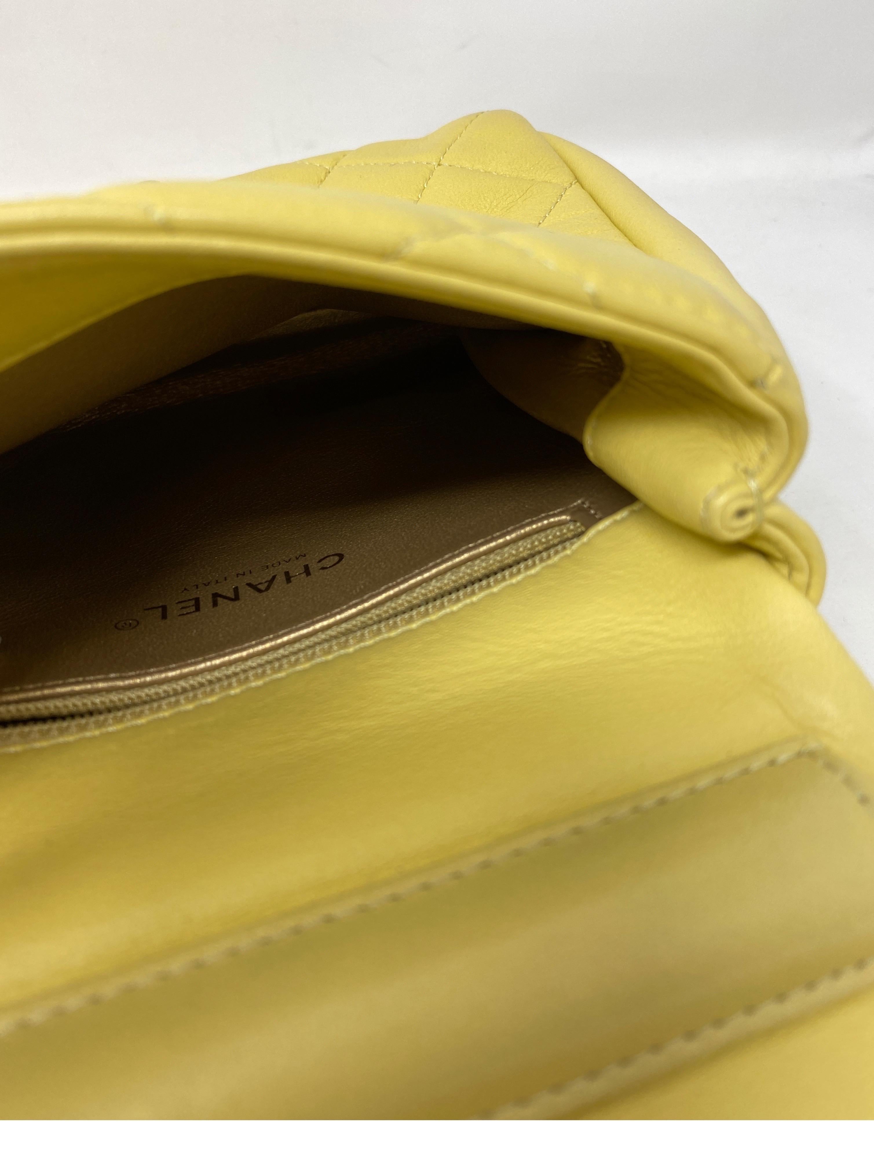 Chanel Yellow Medium Side-Packs Bag  6