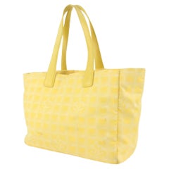 Chanel Giallo Nuova Linea Shopper Tote MM Borsa 1119c51