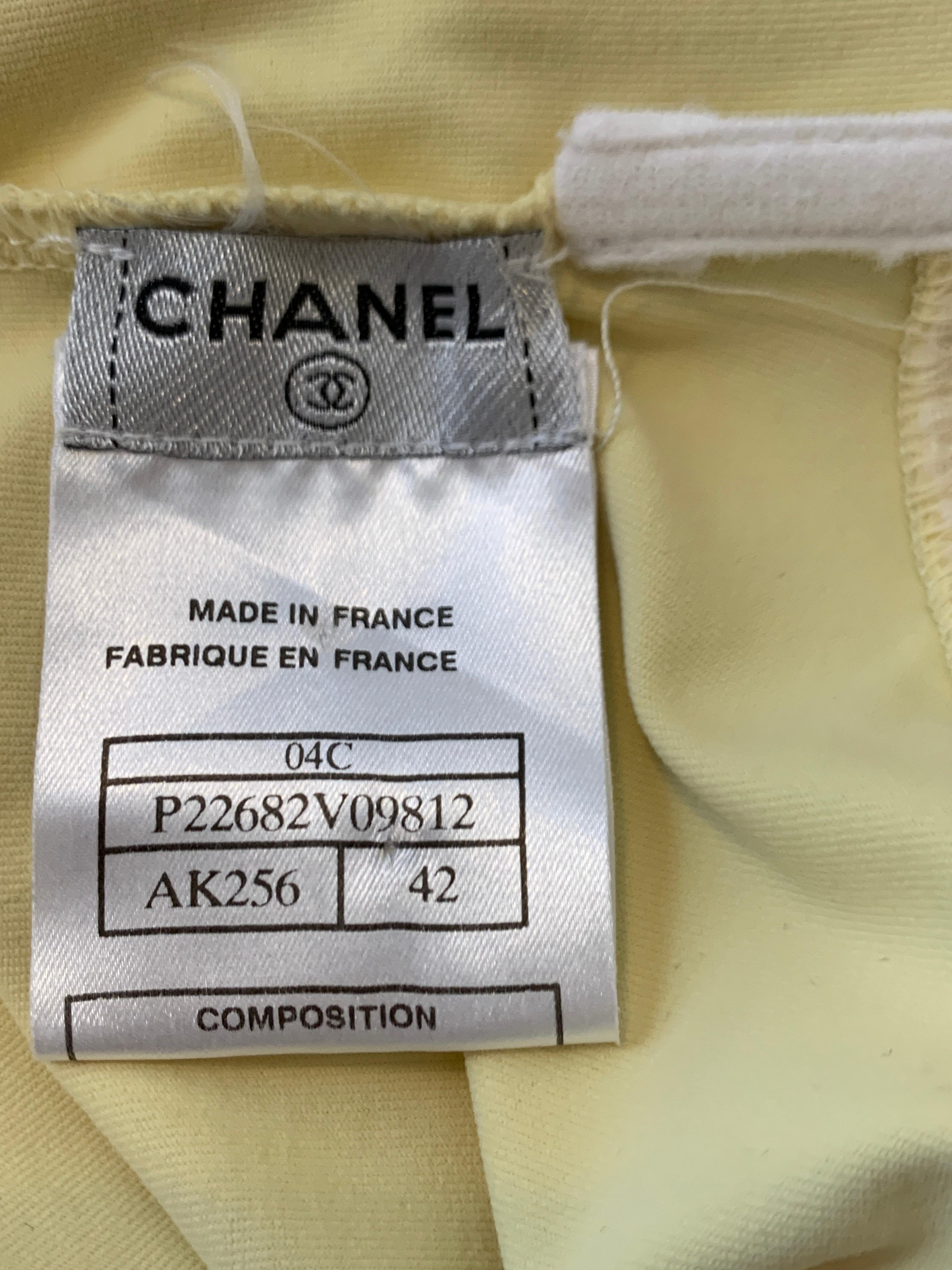 Chanel Yellow Pink and Lavender CC Logo Quilt Detail Beach Swim Cover Up Dress 2
