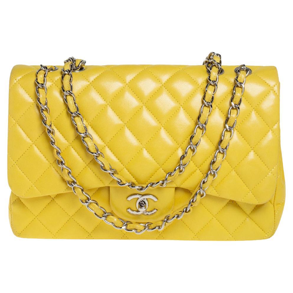 Chanel yellow flap bag new arrivals
