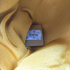 Chanel Yellow Shearling Mouton CC Turnlock Classic Flap Clutch Bag  863046