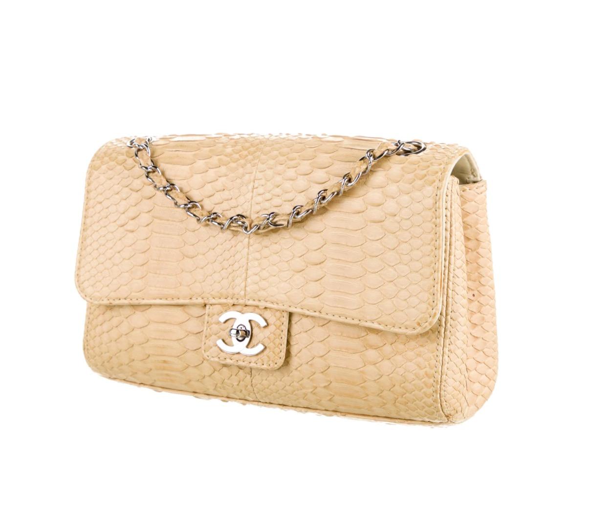 yellow snakeskin bag