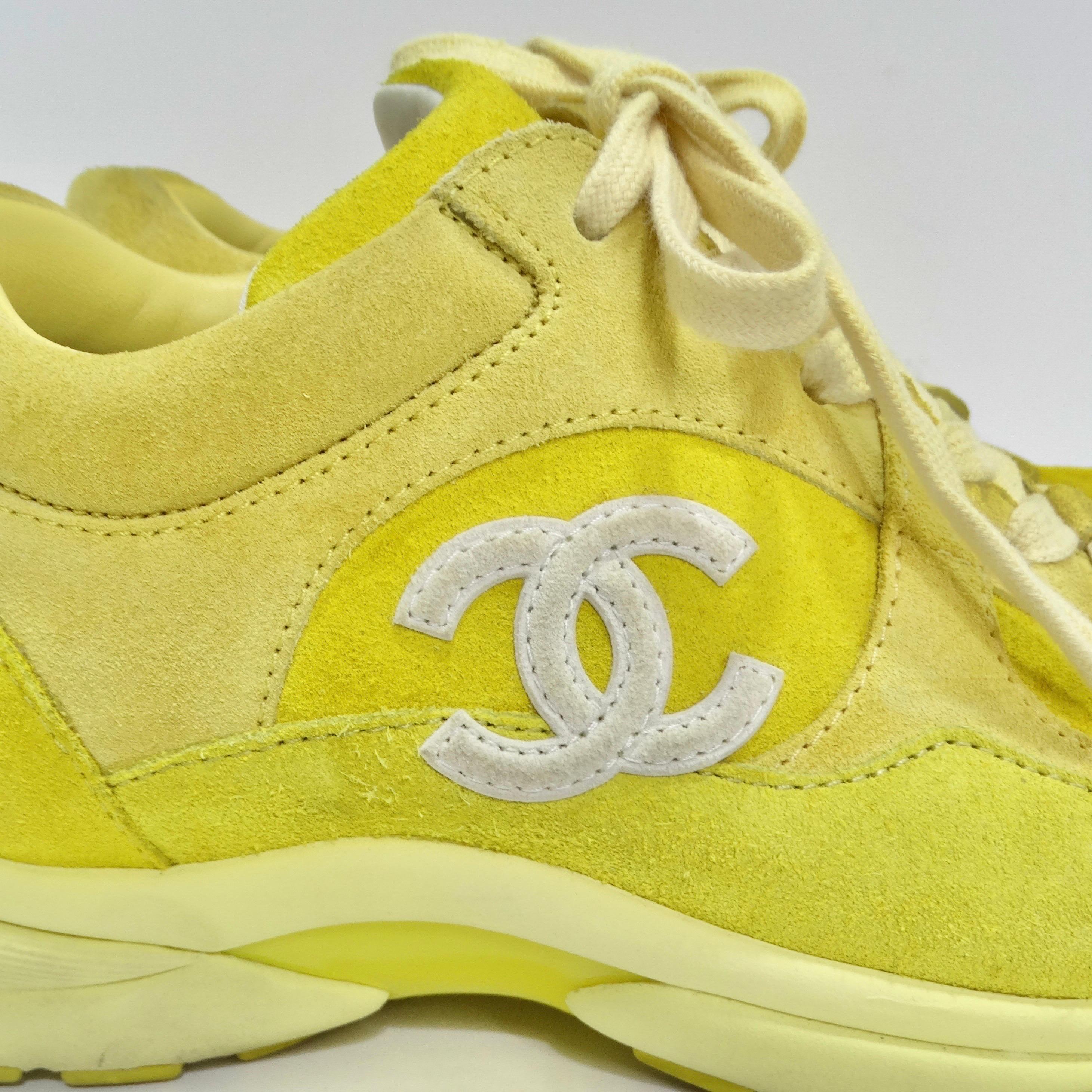 chanel suede trainers