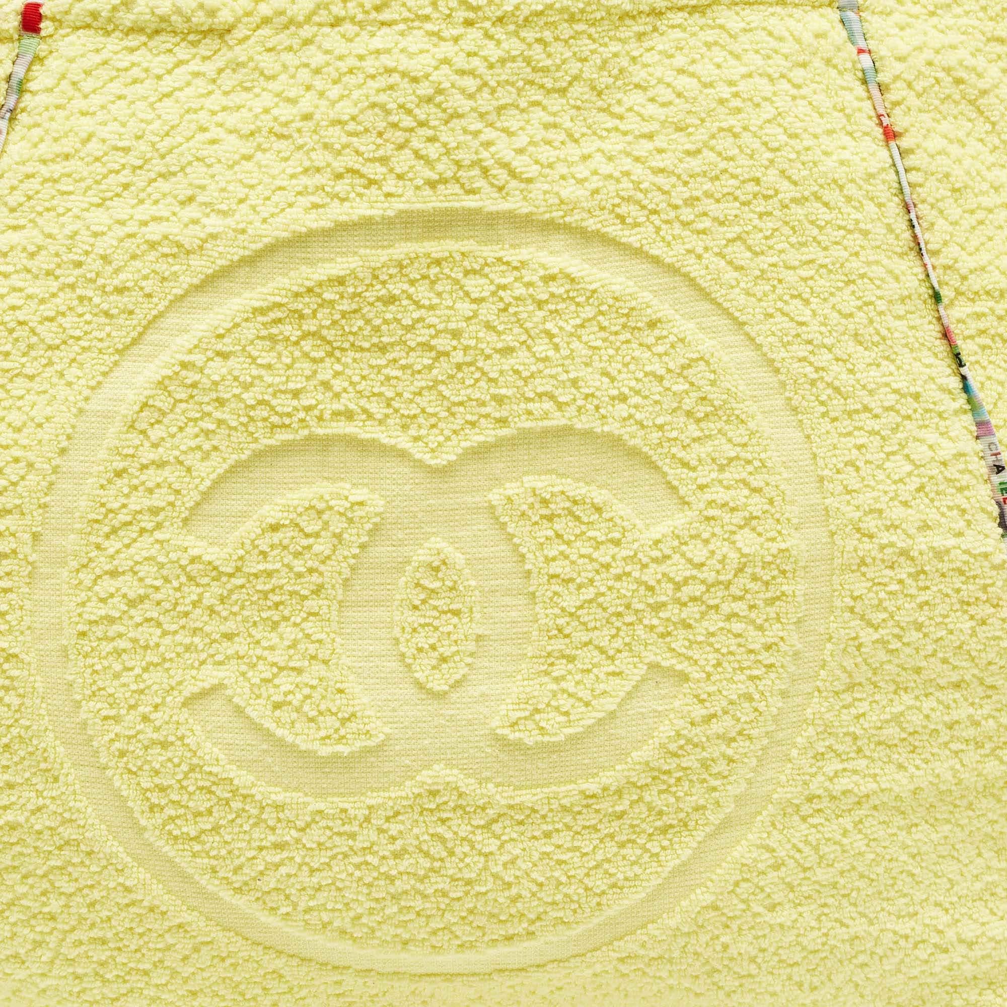 Chanel Yellow Terry Cloth CC Beach Tote w/Towel Set 3