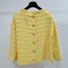 Chanel Yellow Tweed Skirt Set