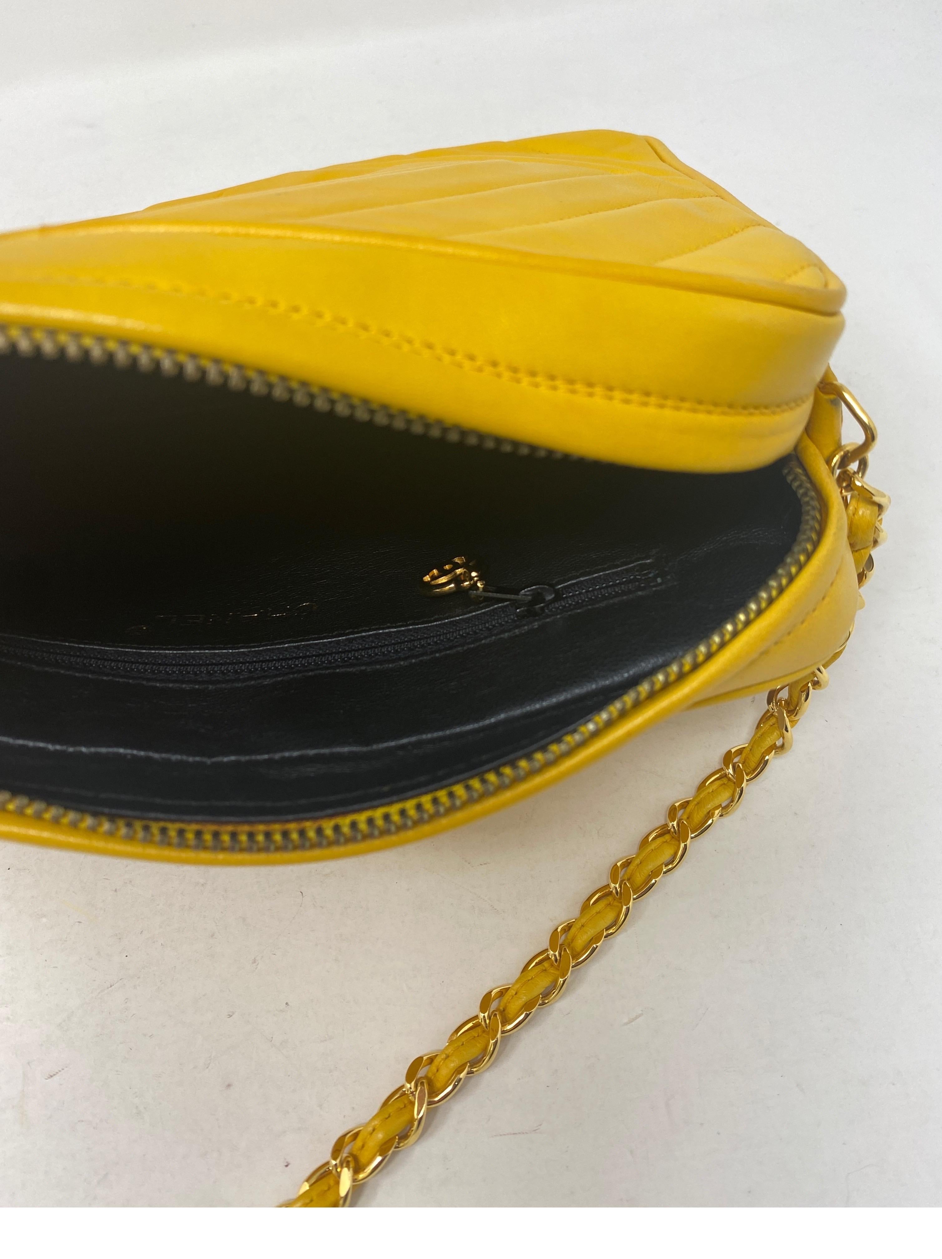 Chanel Yellow Vintage Tassel Bag  3