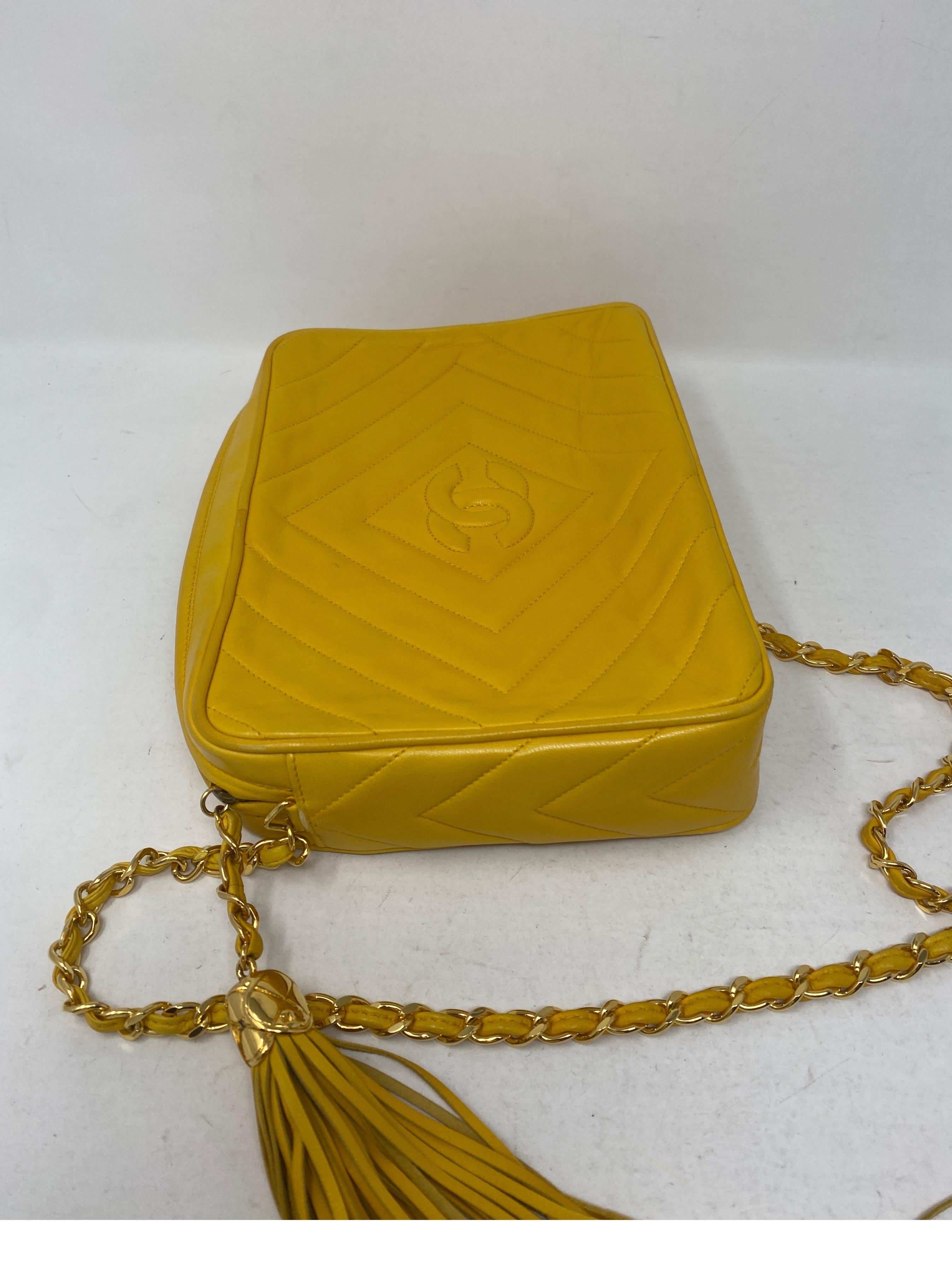 bright yellow chanel bag