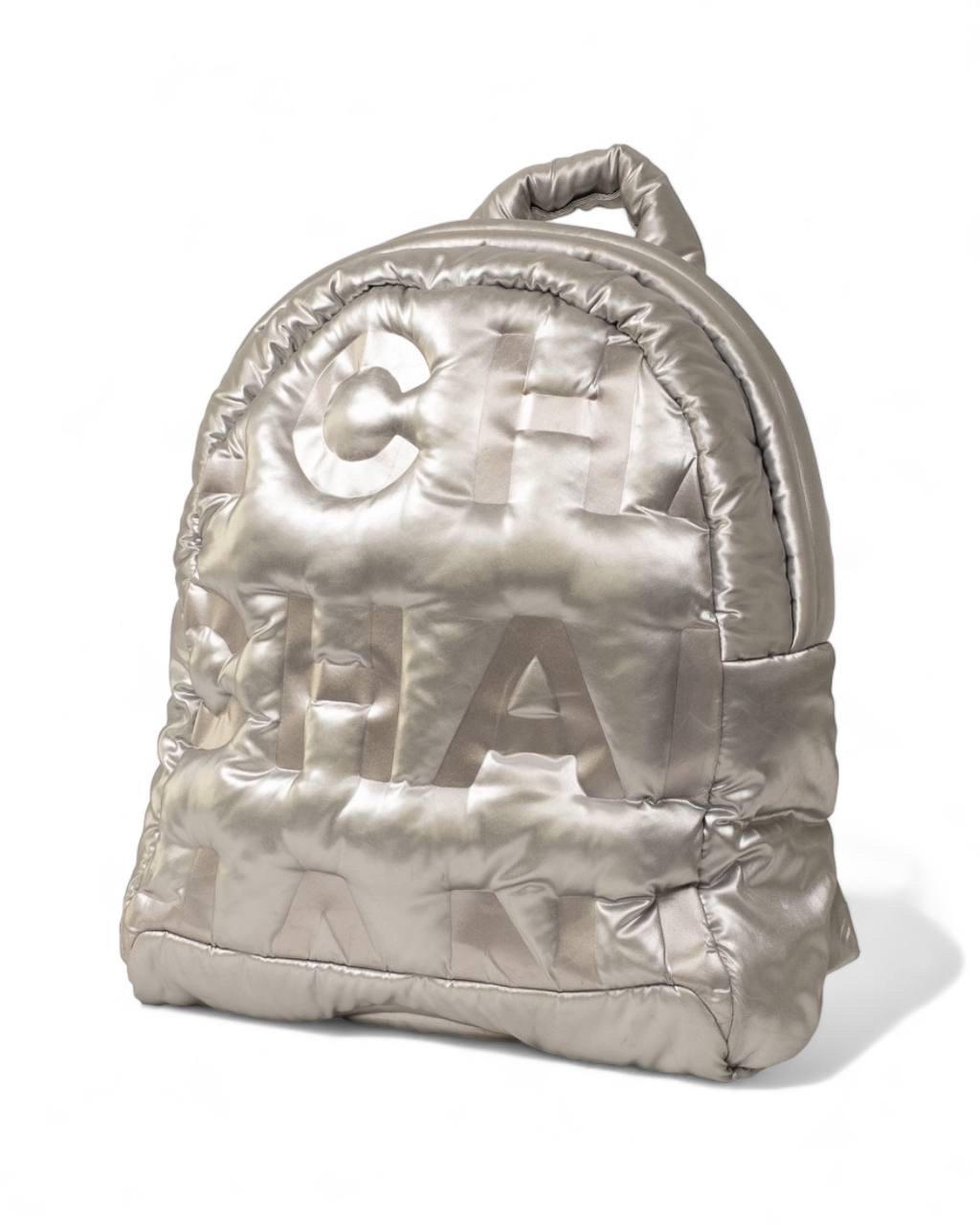 Argent Chanel Zaino Doudone Silver en vente
