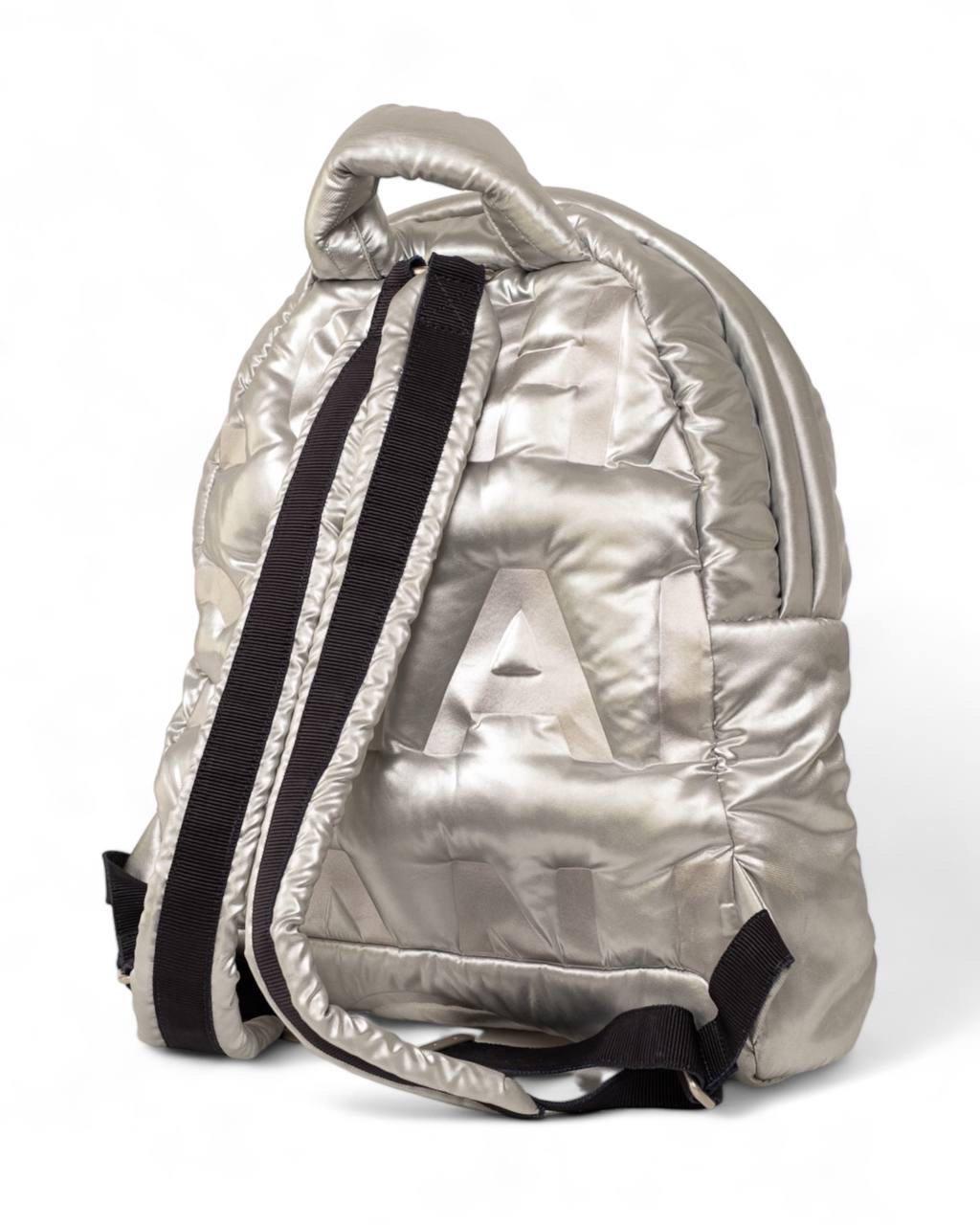 Chanel Zaino Doudone Silver en vente 2