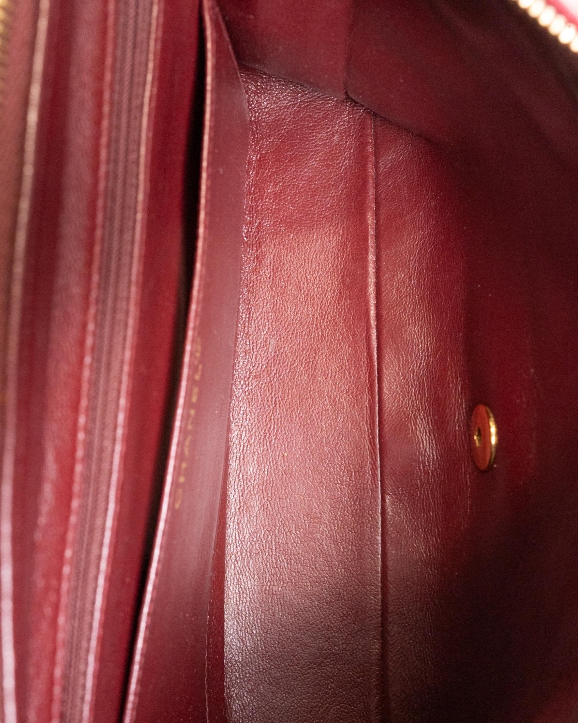 Chanel Zaino Vintage Velluto Bordeaux For Sale 14