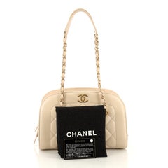 Chanel Zip Around Chain Camera Bag Quilted Lambskin Medium