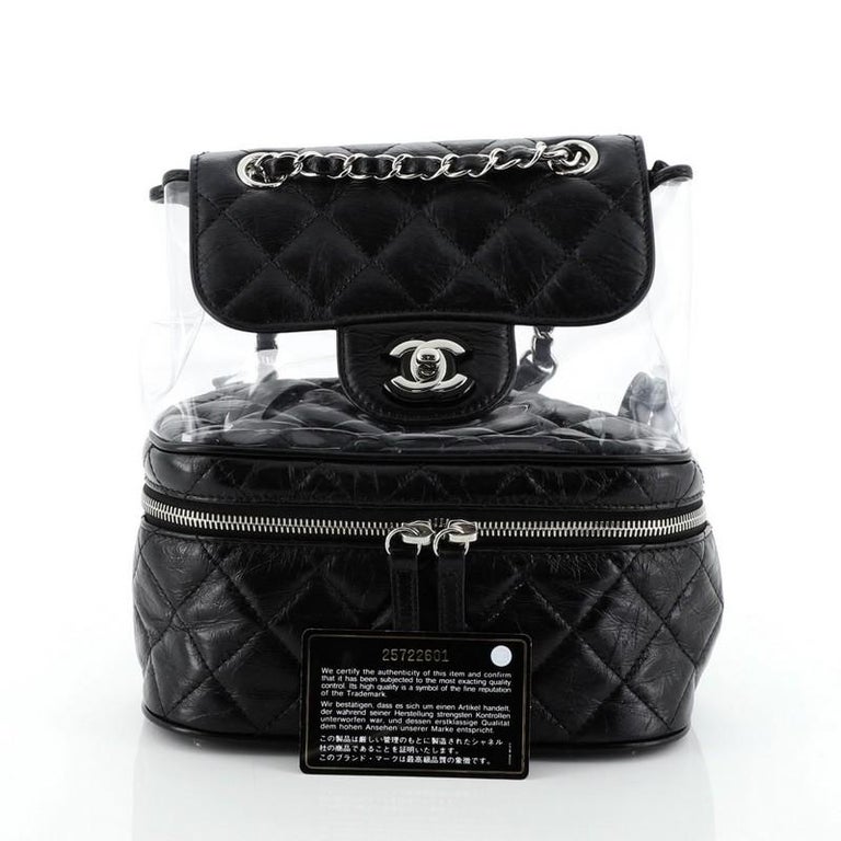 Chanel backpack clear clearance