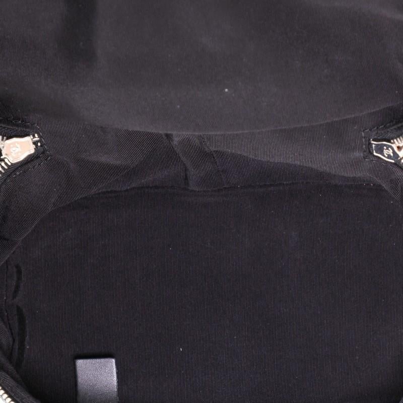 Chanel Zip Around Flap Backpack Quilted Crumpled Calfskin and PVC Small In Good Condition In NY, NY