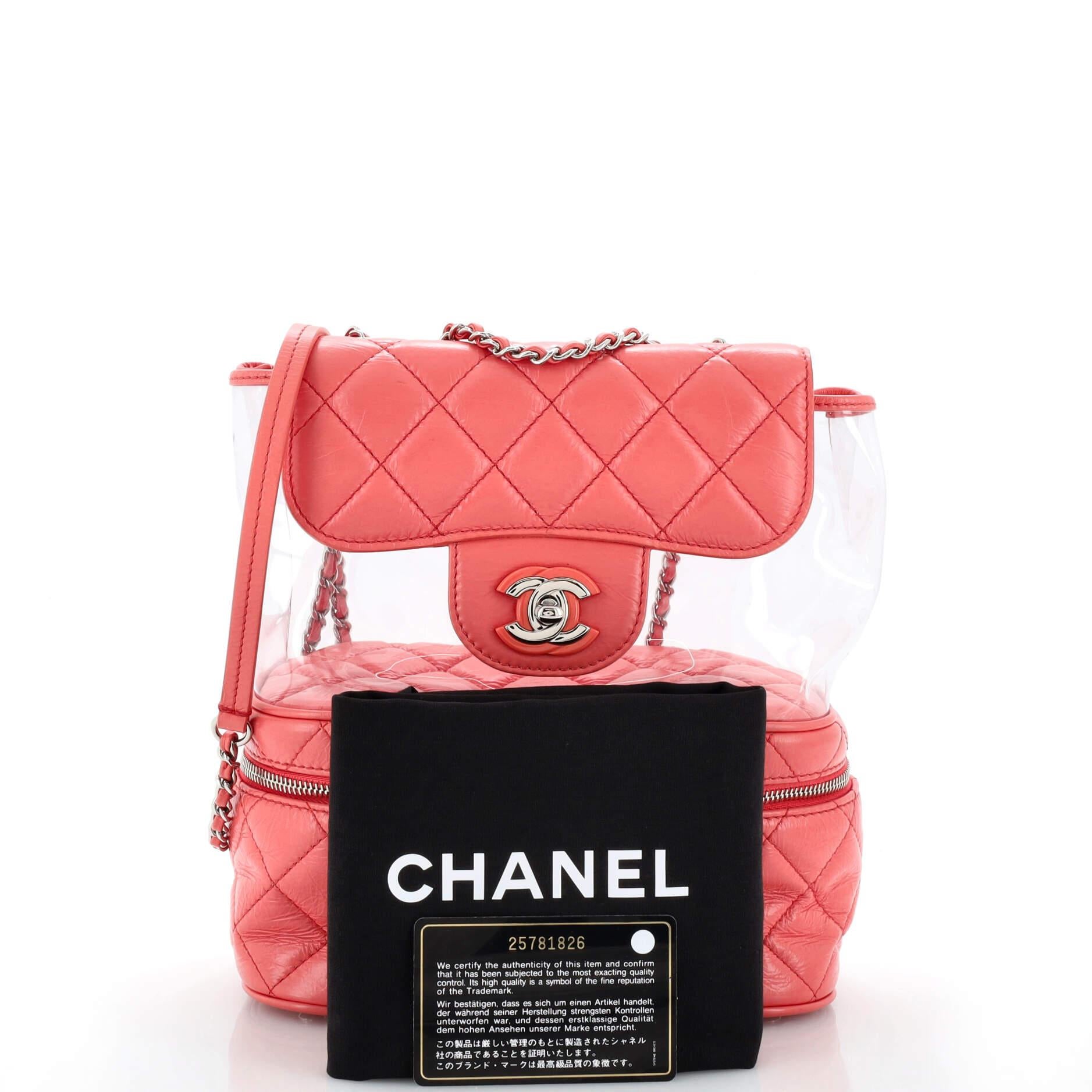 Chanel Pvc Backpack - 2 For Sale on 1stDibs  chanel transparent backpack, chanel  aquarium backpack