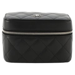 Chanel Zip Around Jewelry Case Quilted Caviar Mini