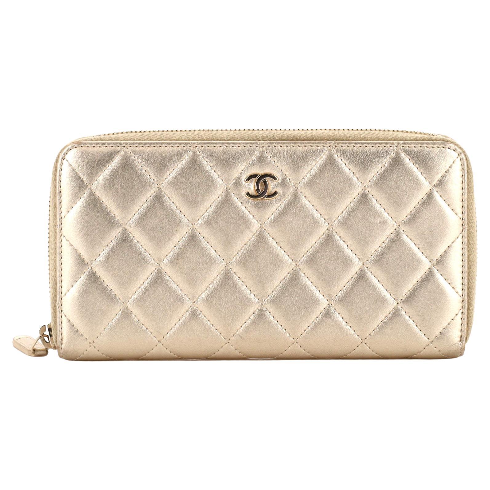 Chanel Long Wallet Zip - 20 For Sale on 1stDibs