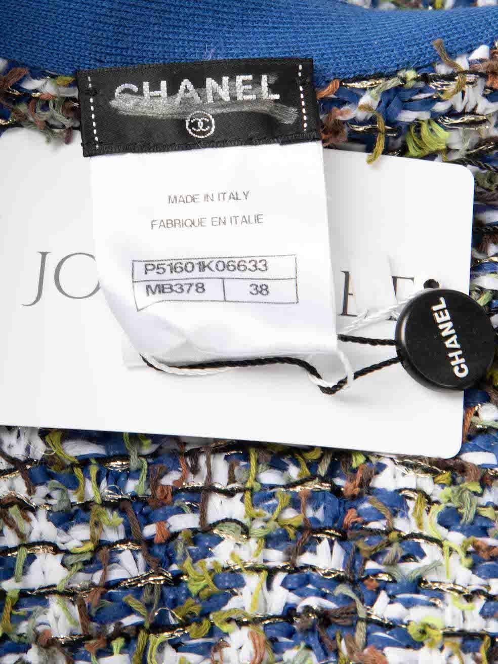 Women's Chanel Zip Front Knit Mini Skirt Size M
