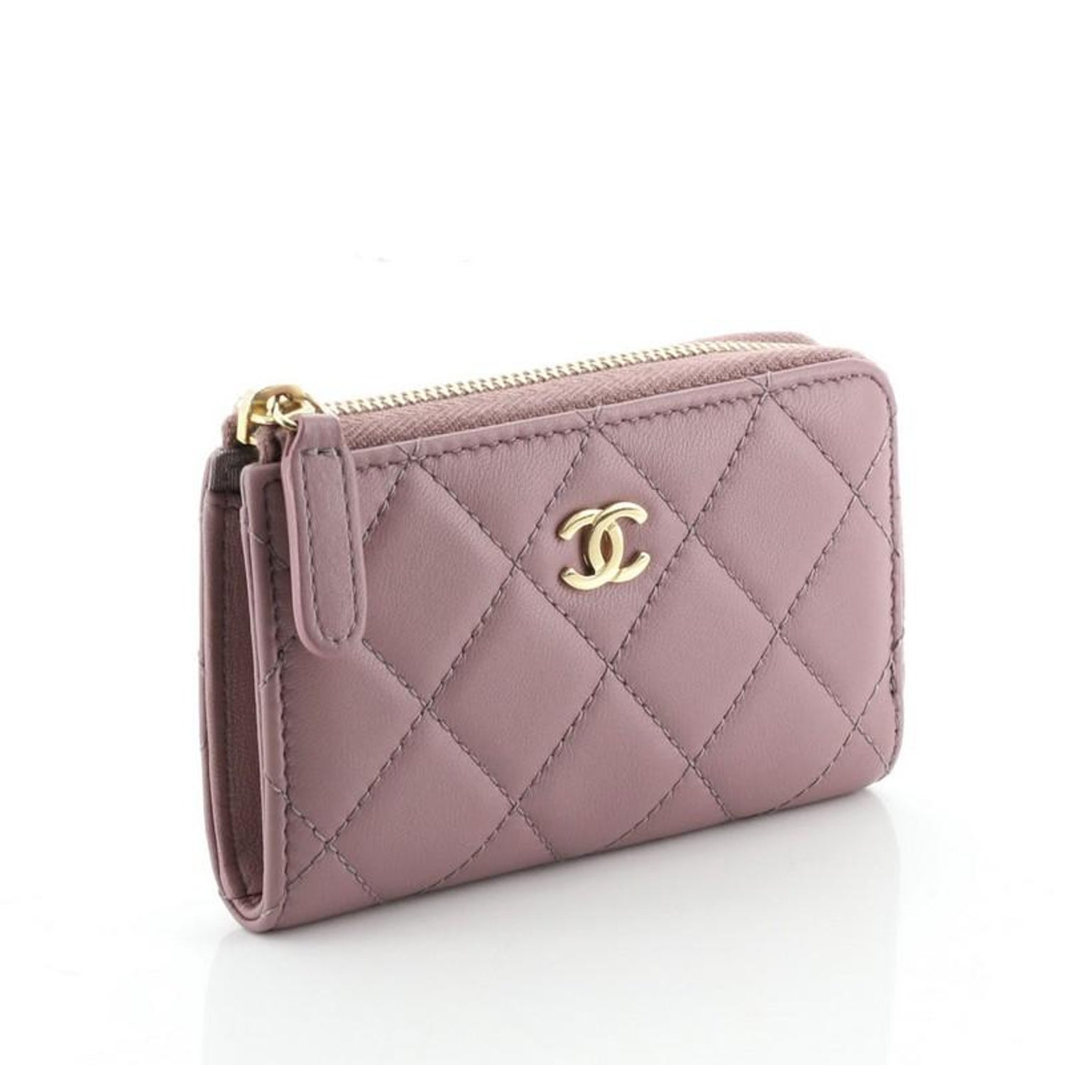 Chanel Zipped Key Holder Quilted Lambskin at 1stDibs | chanel key holder,  chanel key pouch, chanel o key holder