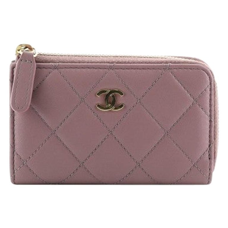 Chanel Zipped Key Holder Quilted Lambskin at 1stDibs chanel key