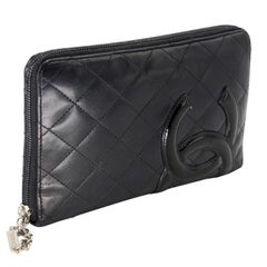 Chanel Zippy Cambon Clutch Ligne Bag Wallet CC-0407N-0115
