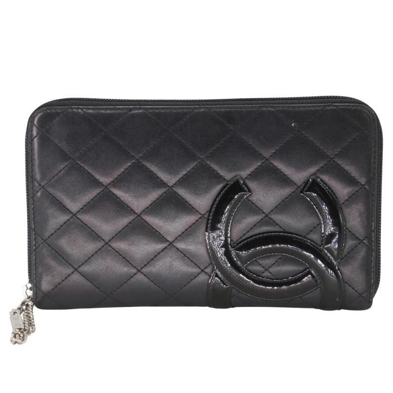 Chanel Zippy Cambon Quilted Lambskin Leather Ligne Wallet CC-0326N-0085