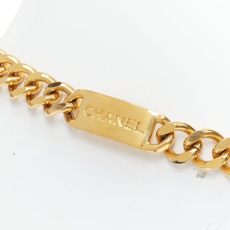 CHANEL1994 Vintage gold plated CC ID plate 31 Rue Cambon  display picture 1