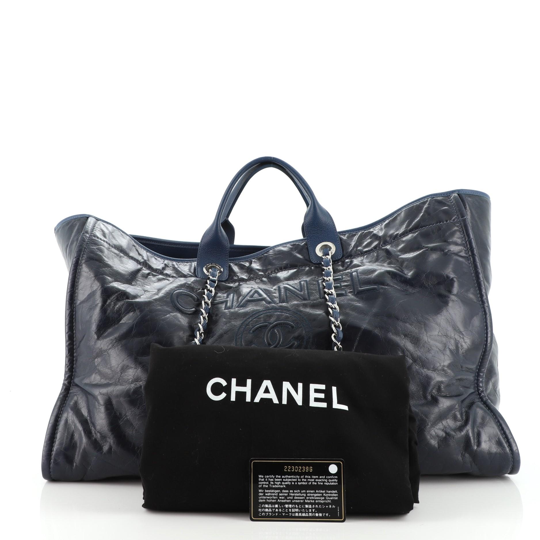 Chanel Deauville Glazed Black - For Sale on 1stDibs