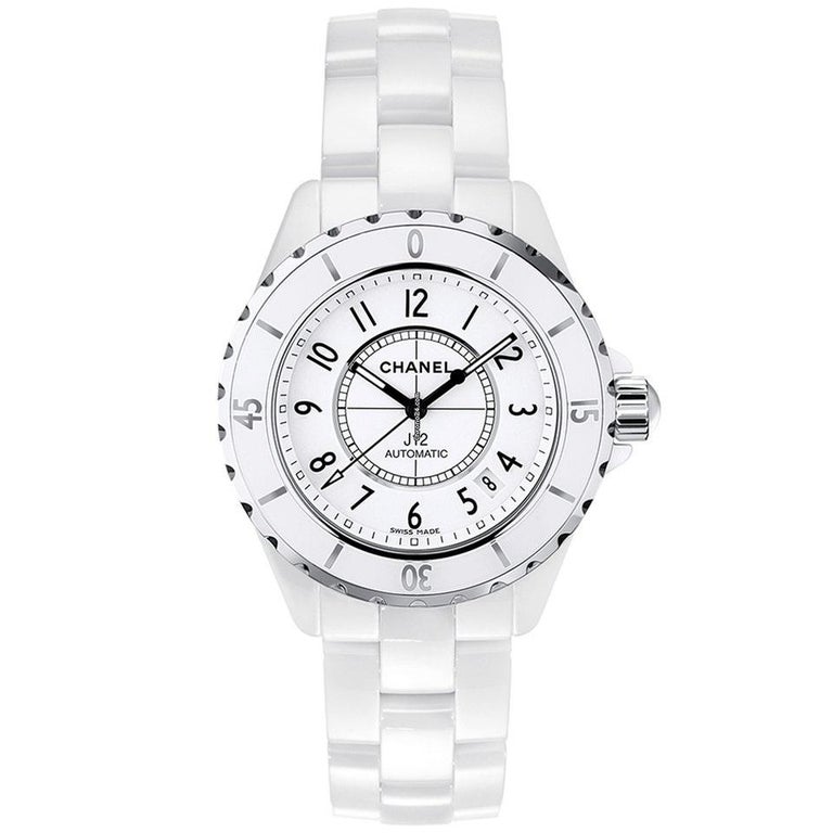 Chanel J12 White Automatic White Dial White Ceramic Watch H0970 at ...