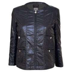 CHANELl Iconic Black Lightweight Puffer Jacket 34 FR