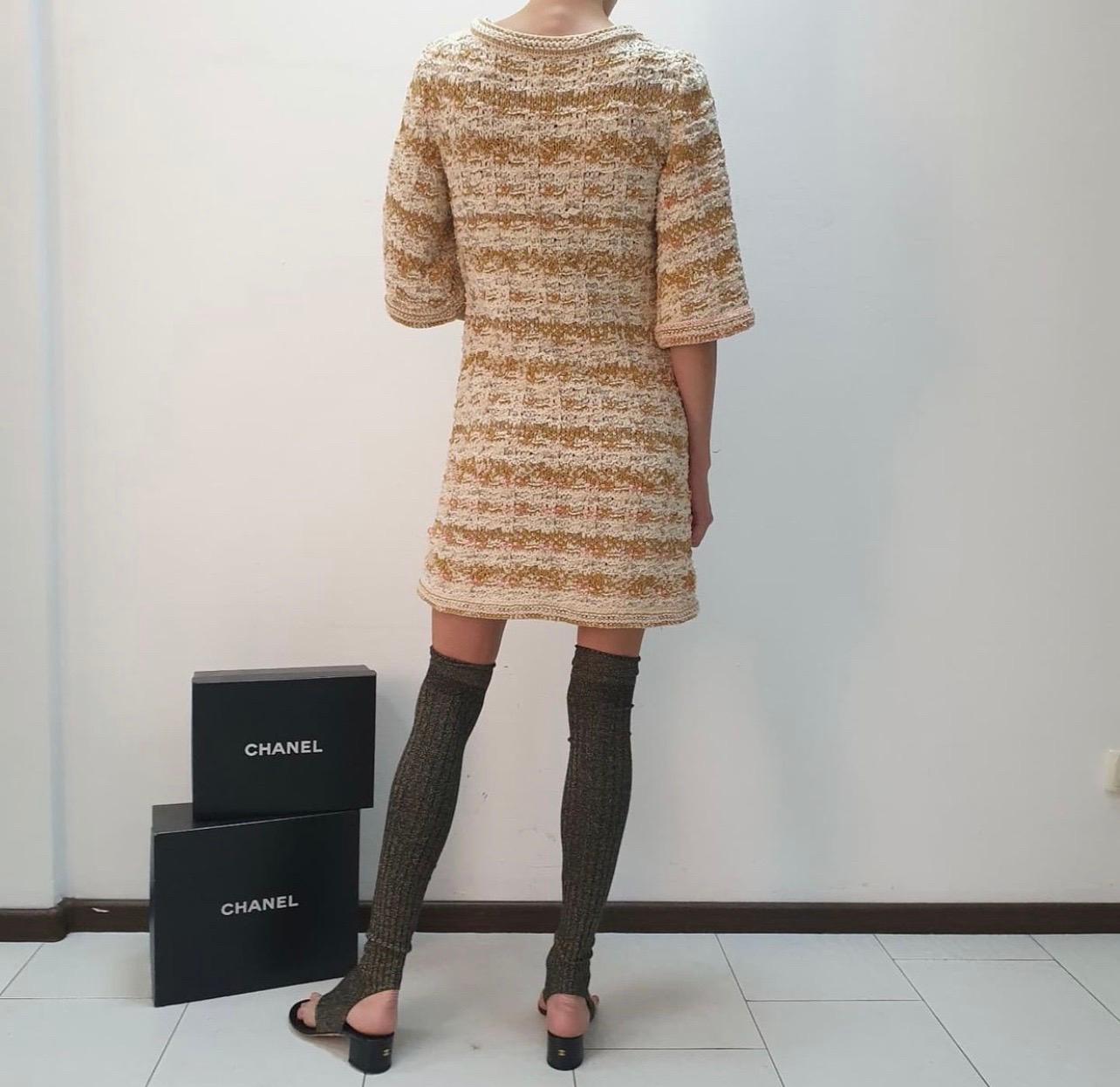 Women's CHANELParis-Dubai Knit Tweed Dress 