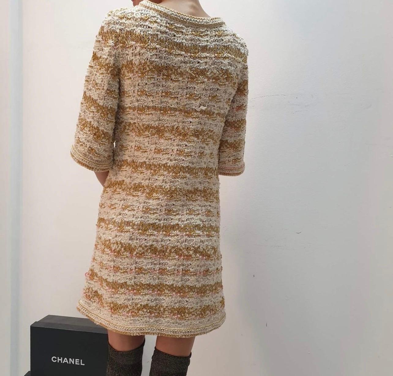 CHANELParis-Dubai Knit Tweed Dress  1