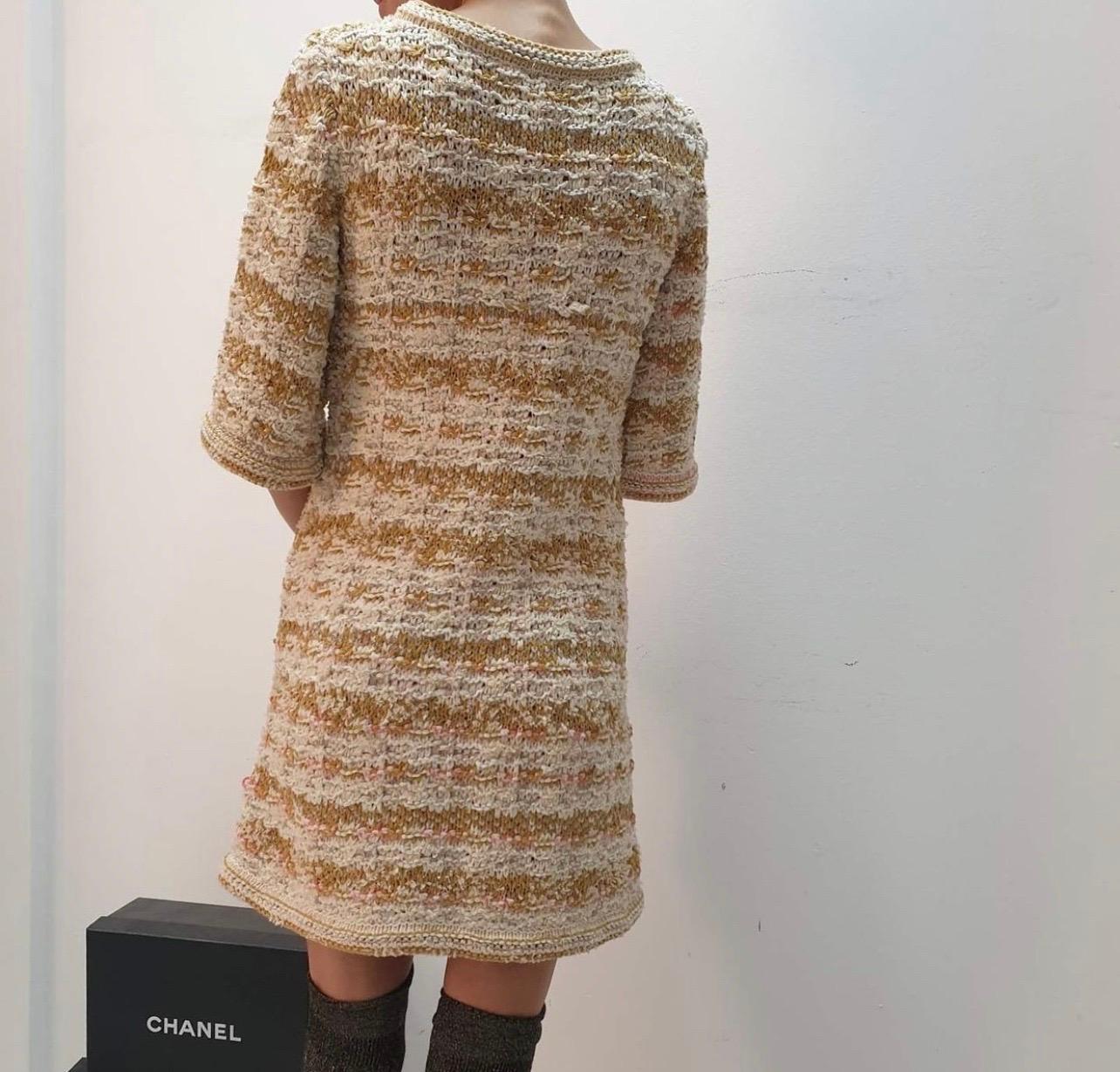 CHANELParis-Dubai Knit Tweed Dress 1