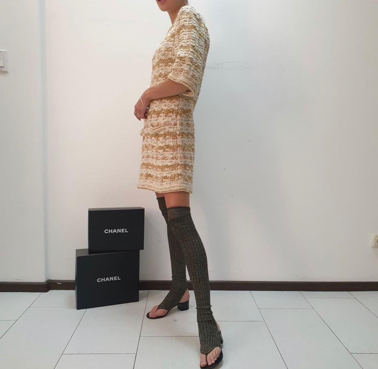 CHANELParis-Dubai Knit Tweed Dress 3