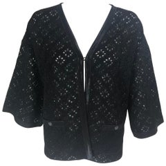 ChanelSilk Pointelle Cardigan