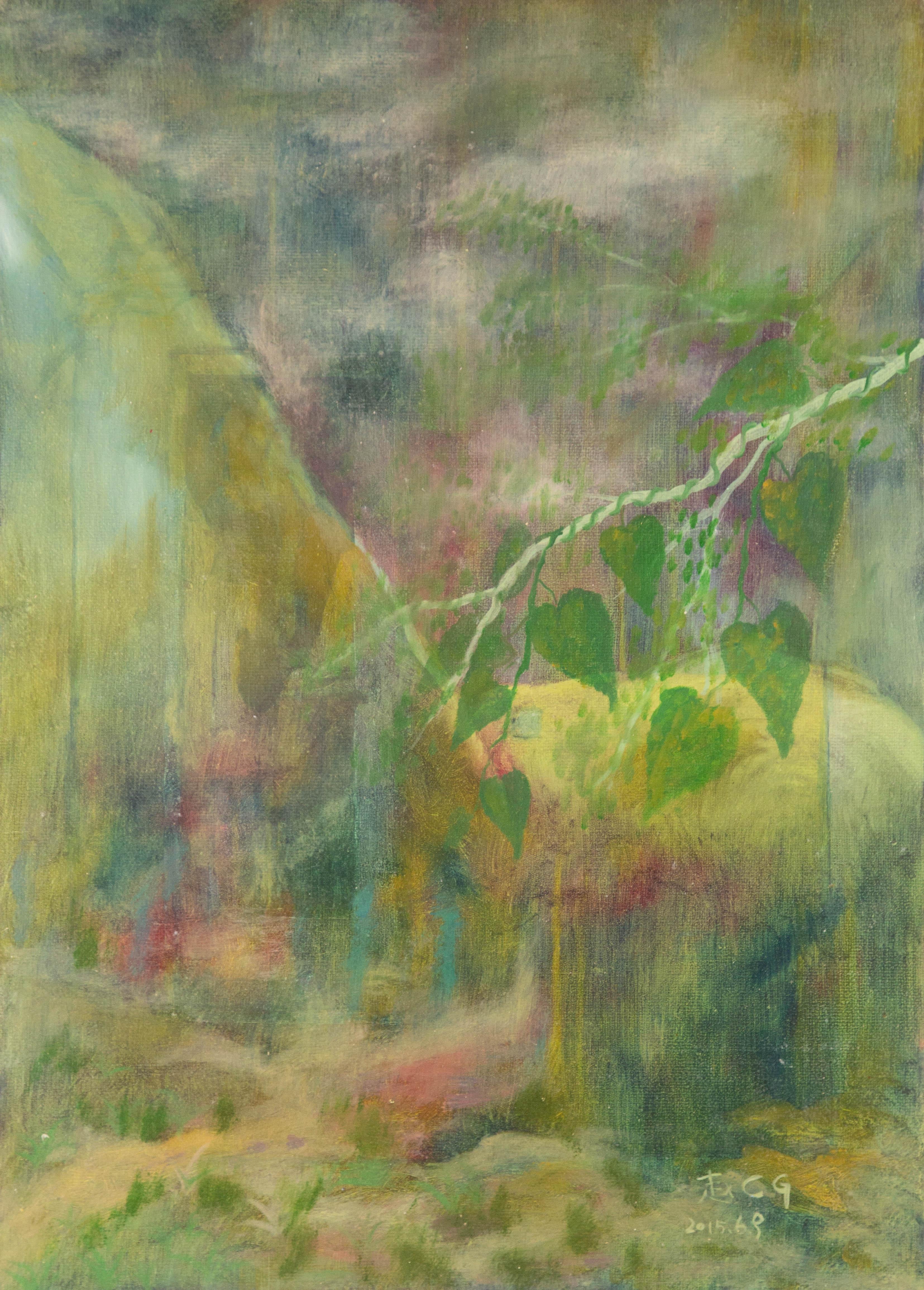 Changgui Zhao Landscape Original Oil On Canvas "Veil of Spring"