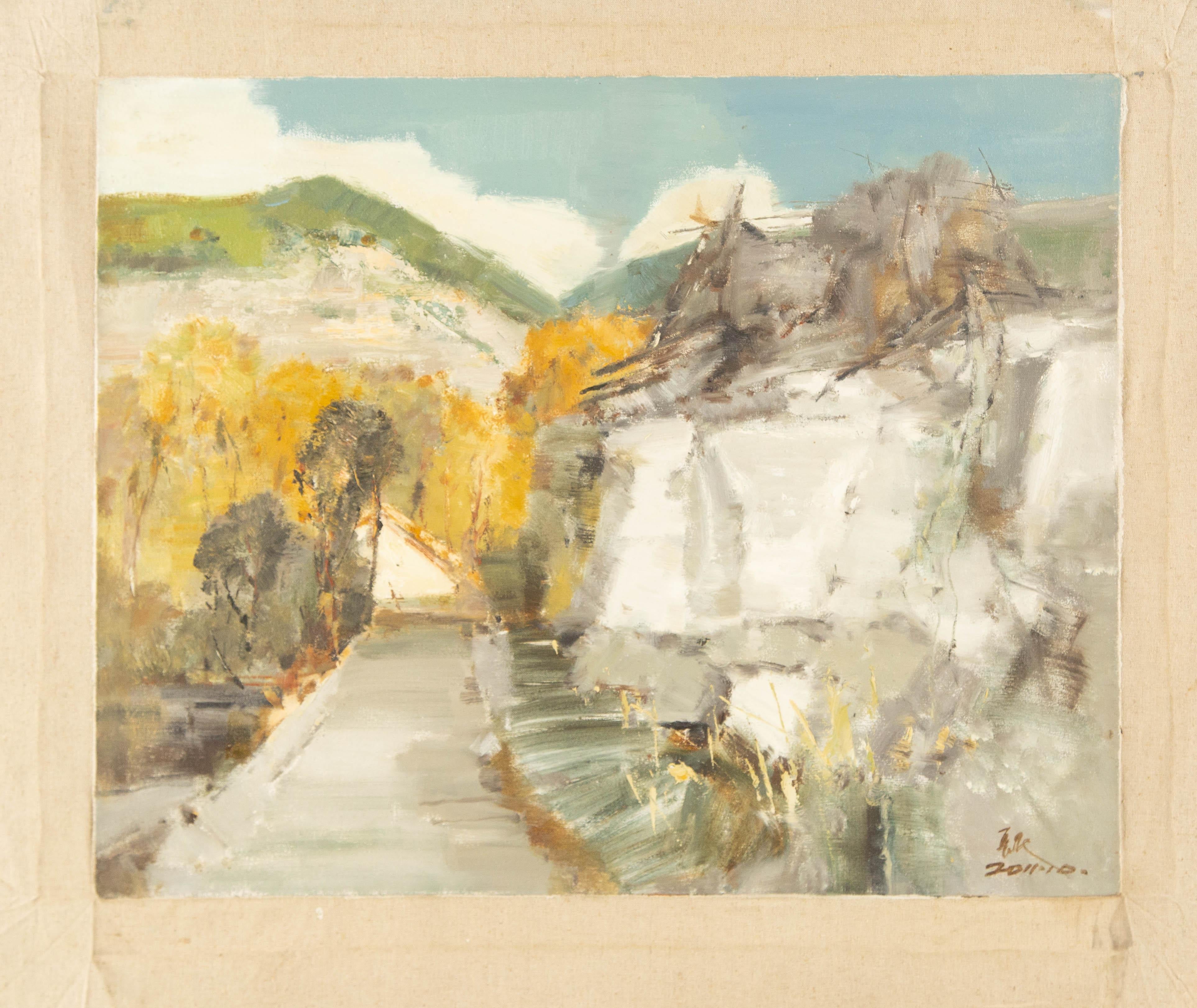 Changmin Yu Landscape Original Oil On Canvas 