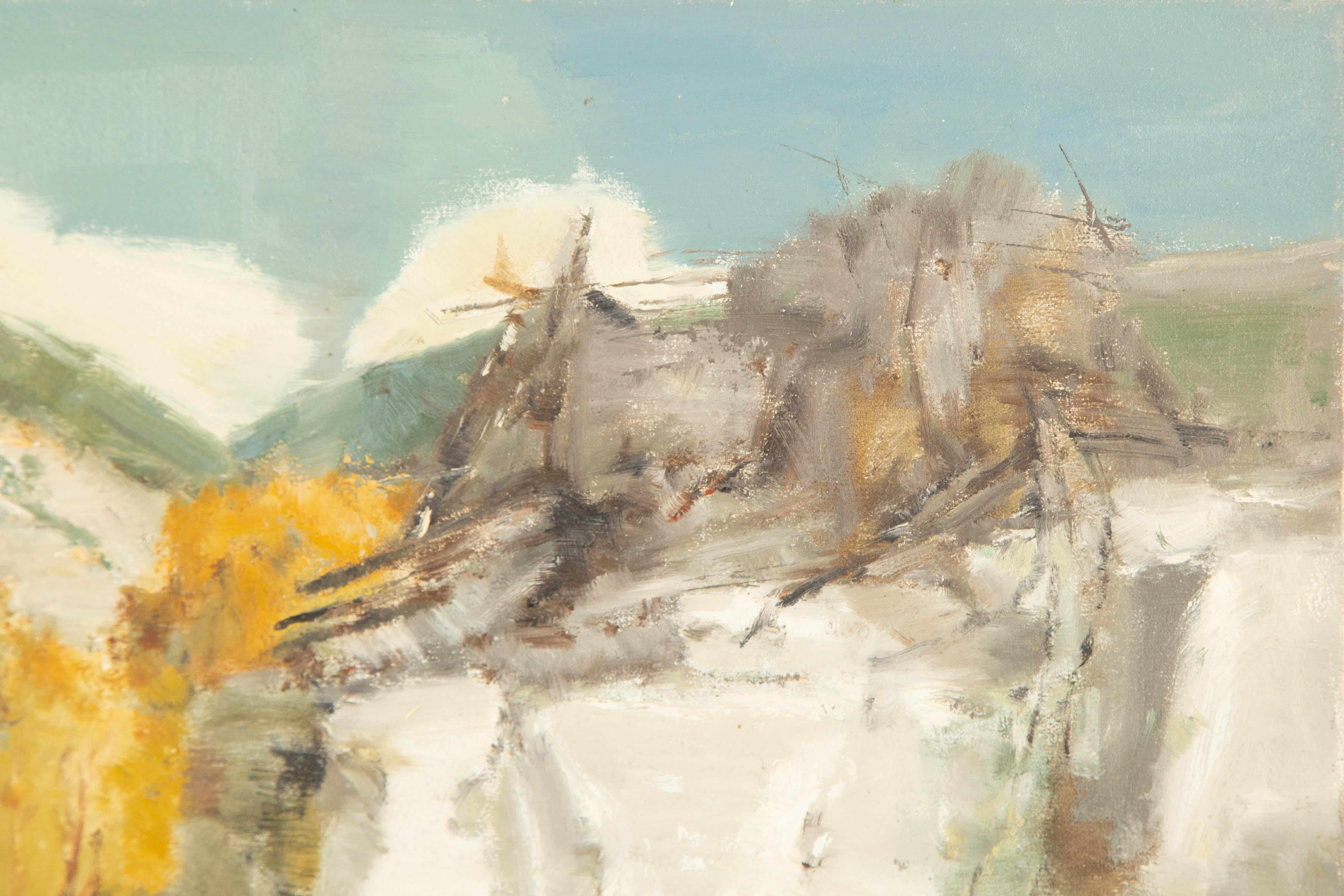 Changmin Yu Landscape Original Oil On Canvas 