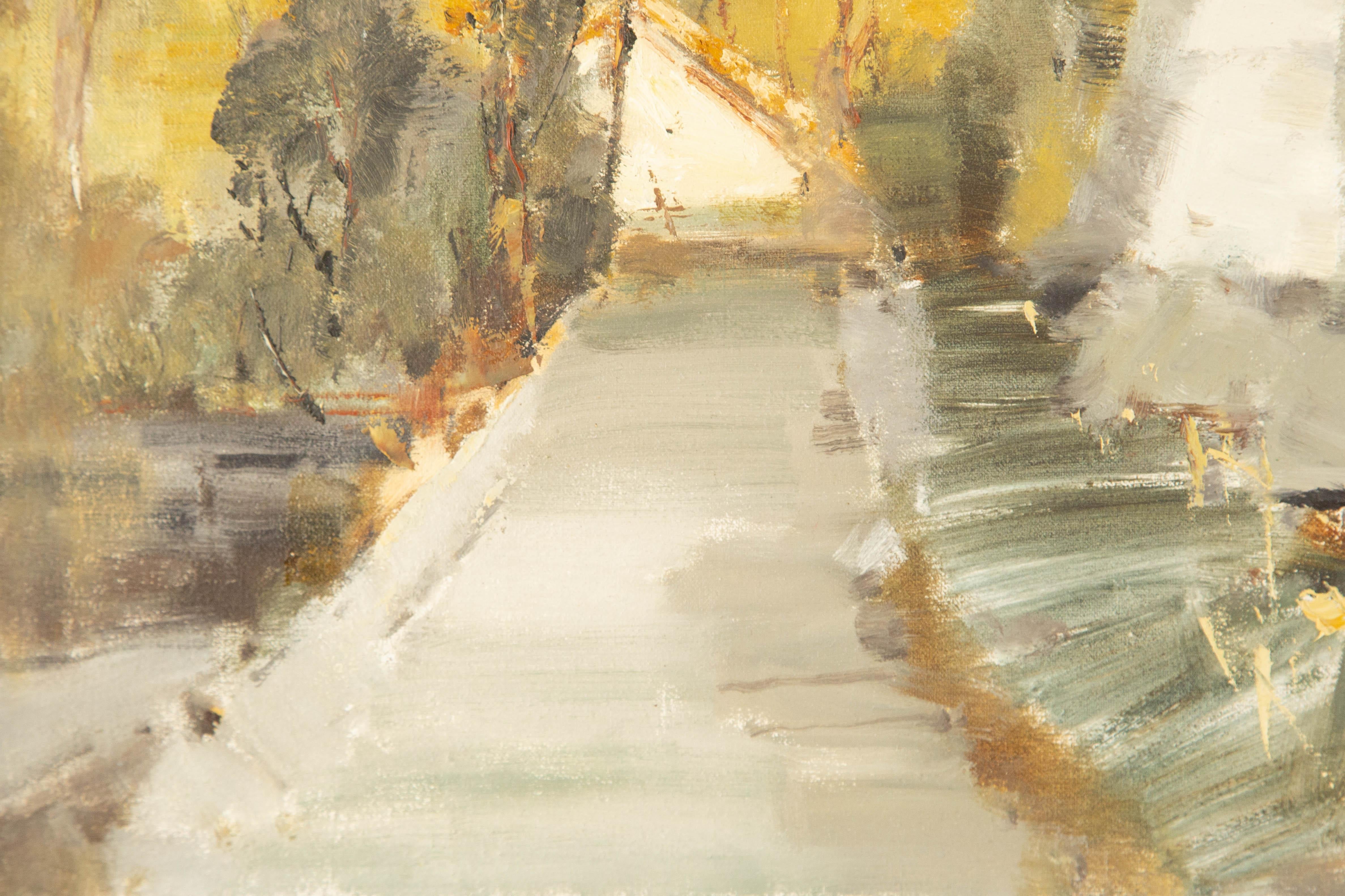 Changmin Yu Landscape Original Oil On Canvas 