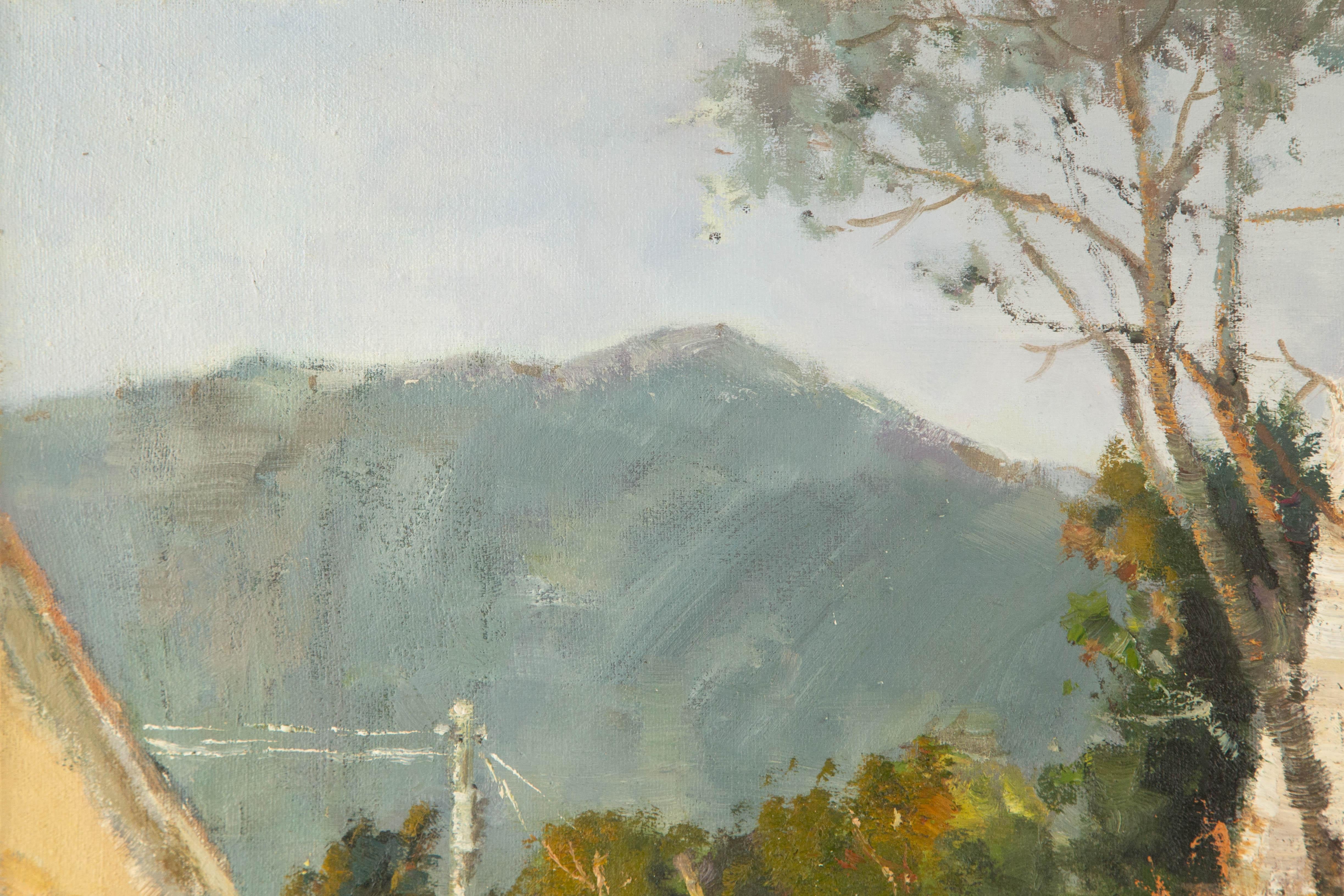 Changmin Yu Landscape Original Oil On Canvas 