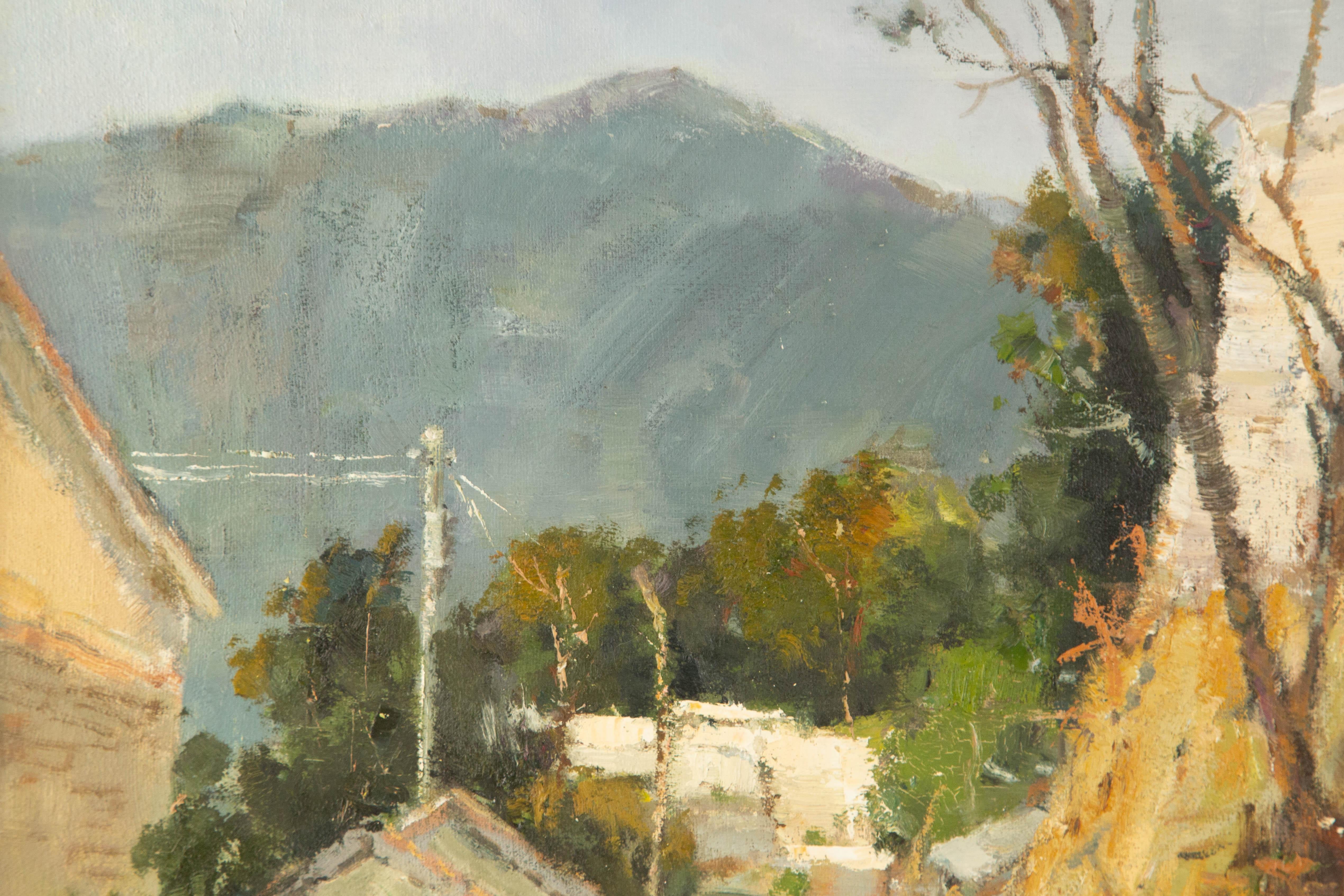 Changmin Yu Landscape Original Oil On Canvas 