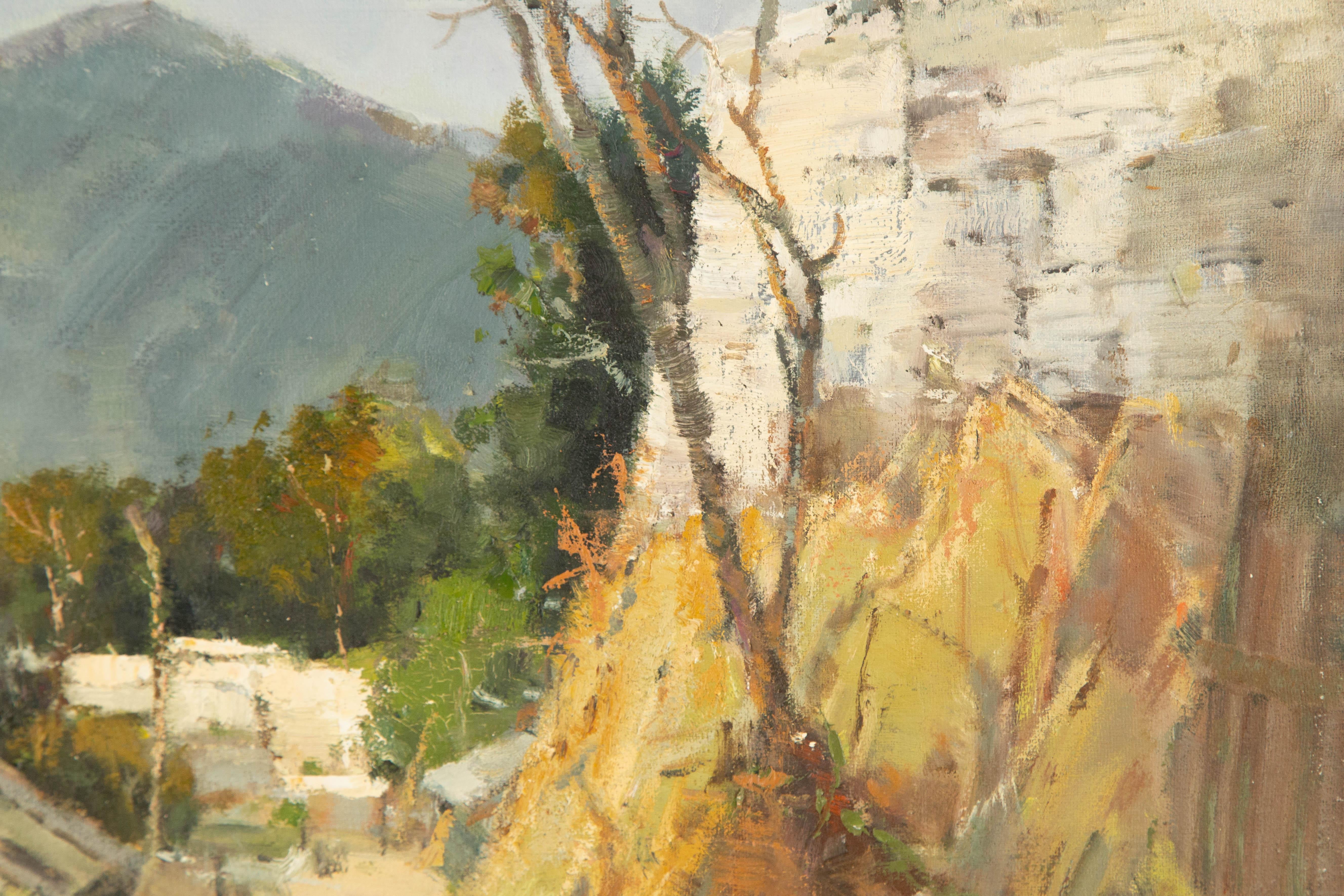 Changmin Yu Landscape Original Oil On Canvas 