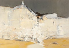 Changmin Yu Paisaje acuático Óleo original sobre lienzo "Lago Luqu"