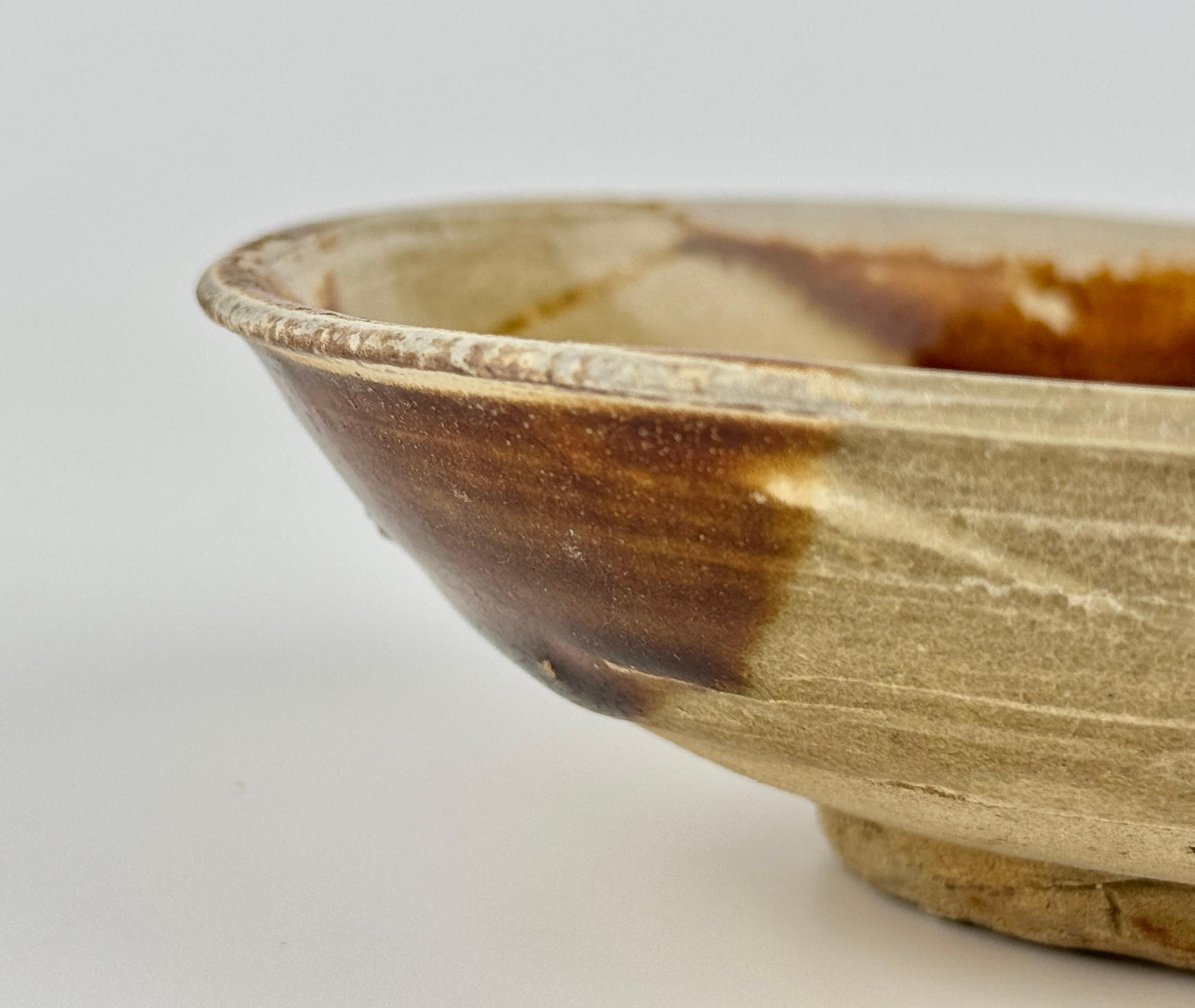 Glazed Changsha Bowl from Belitung Ship, Tang Dynasty For Sale