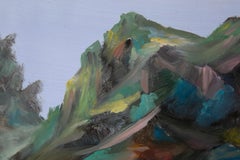 Chanjun Zheng Landschaft Original Öl auf Leinwand "Farbe auf Berg"