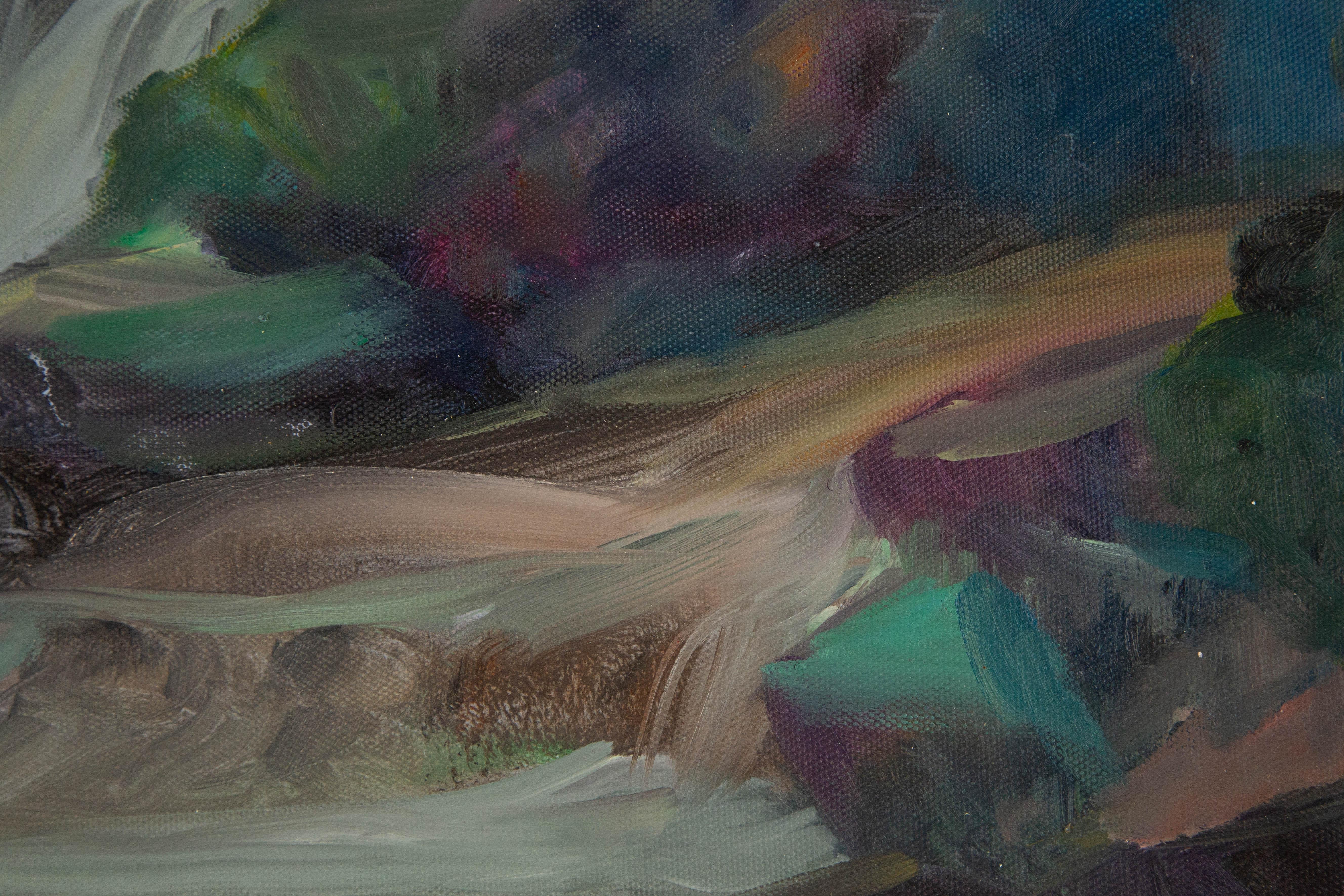 Chanjun Zheng Landschaft Original Öl auf Leinwand 